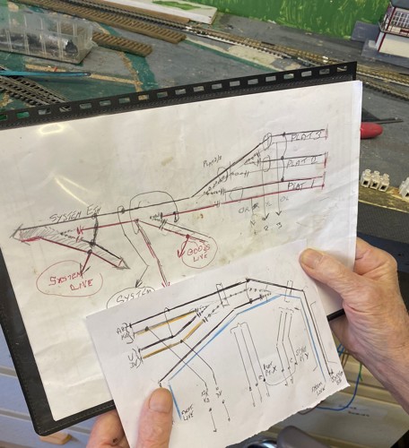 Care Client shares plans for his new model railway he build with support of care workers