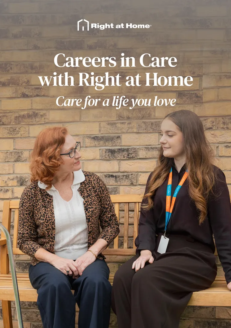 Careers in care brochure cover image 